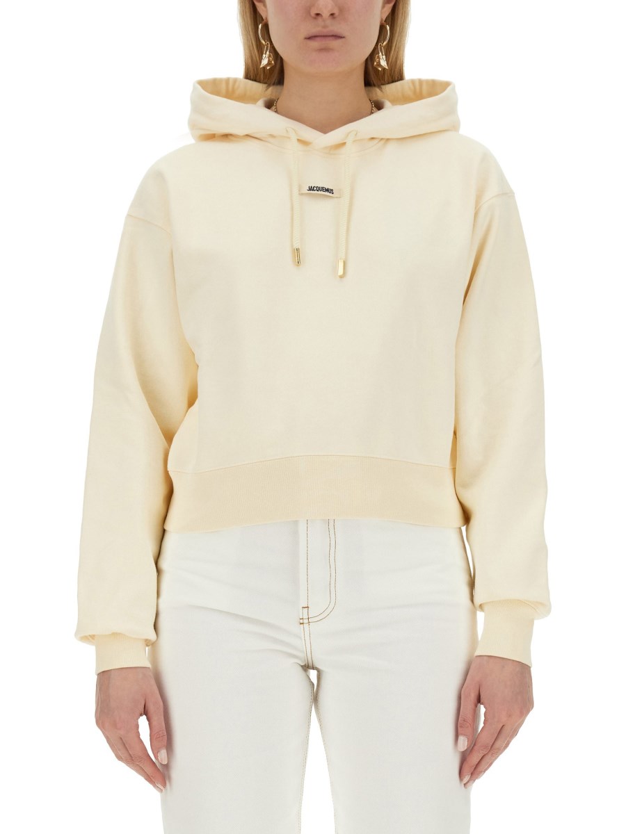 JACQUEMUS    COTTON SWEATSHIRT WITH LOGO