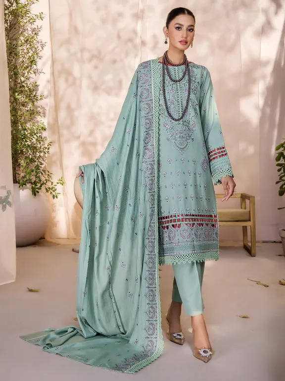 Jahan-e-Sukhan by Humdum Embroidered Peach Unstitched 3Pc Suit D-07