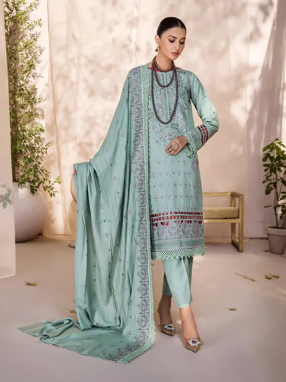 Jahan-e-Sukhan by Humdum Embroidered Peach Unstitched 3Pc Suit D-07