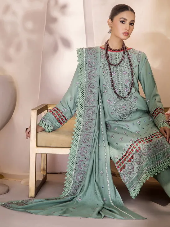 Jahan-e-Sukhan by Humdum Embroidered Peach Unstitched 3Pc Suit D-07