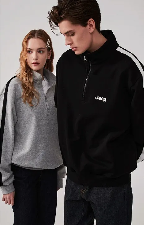 JEEP  |Unisex Long Sleeves Cotton Hoodies & Sweatshirts