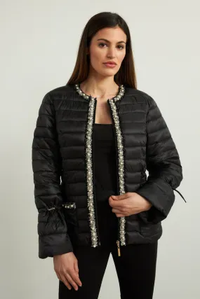 Joseph Ribkoff Sale, 213909 Embellished Puffer Jacket