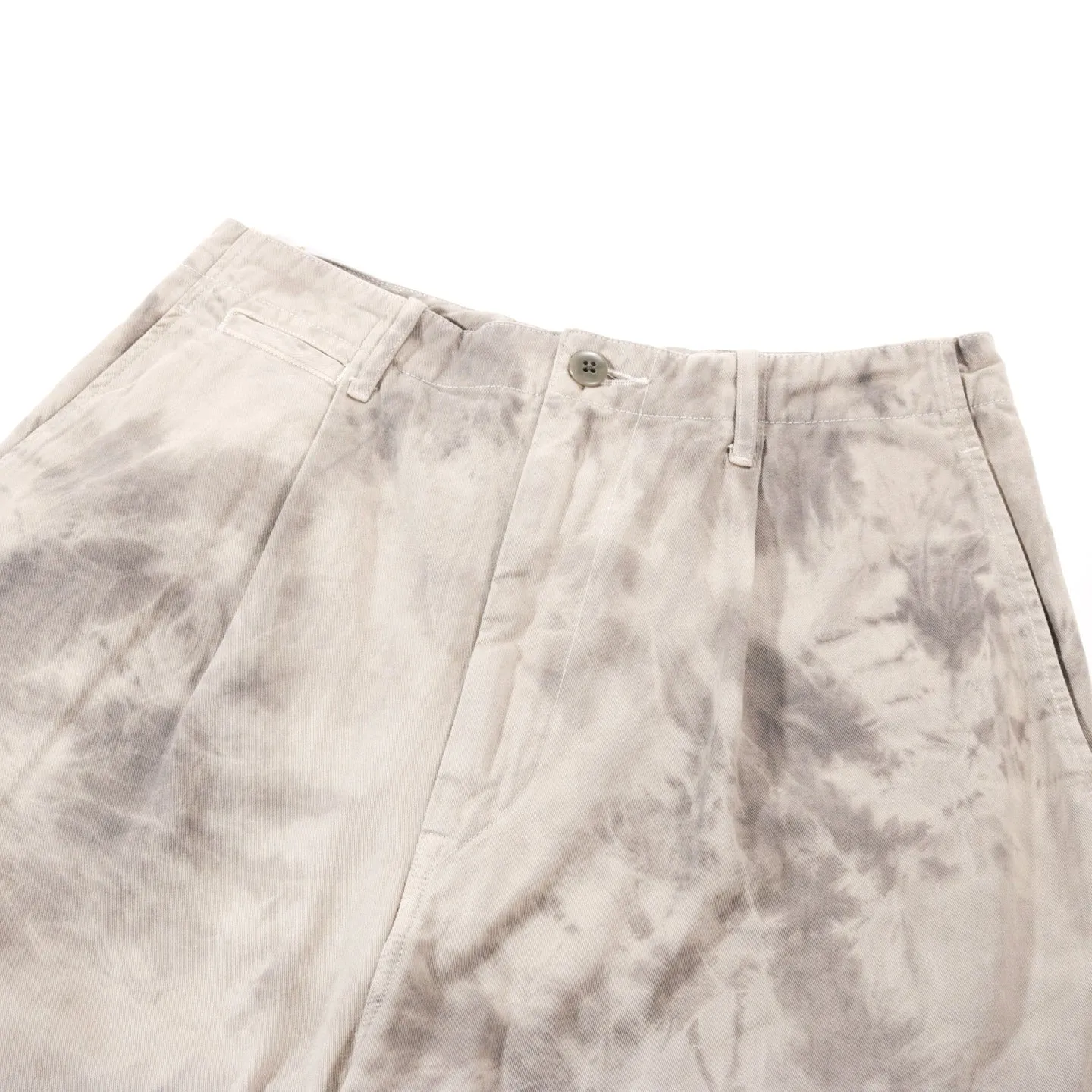 KAPITAL KATSURAGI HIGH WAIST NIME PANTS ASHBURY DYED ECRU / GRAY