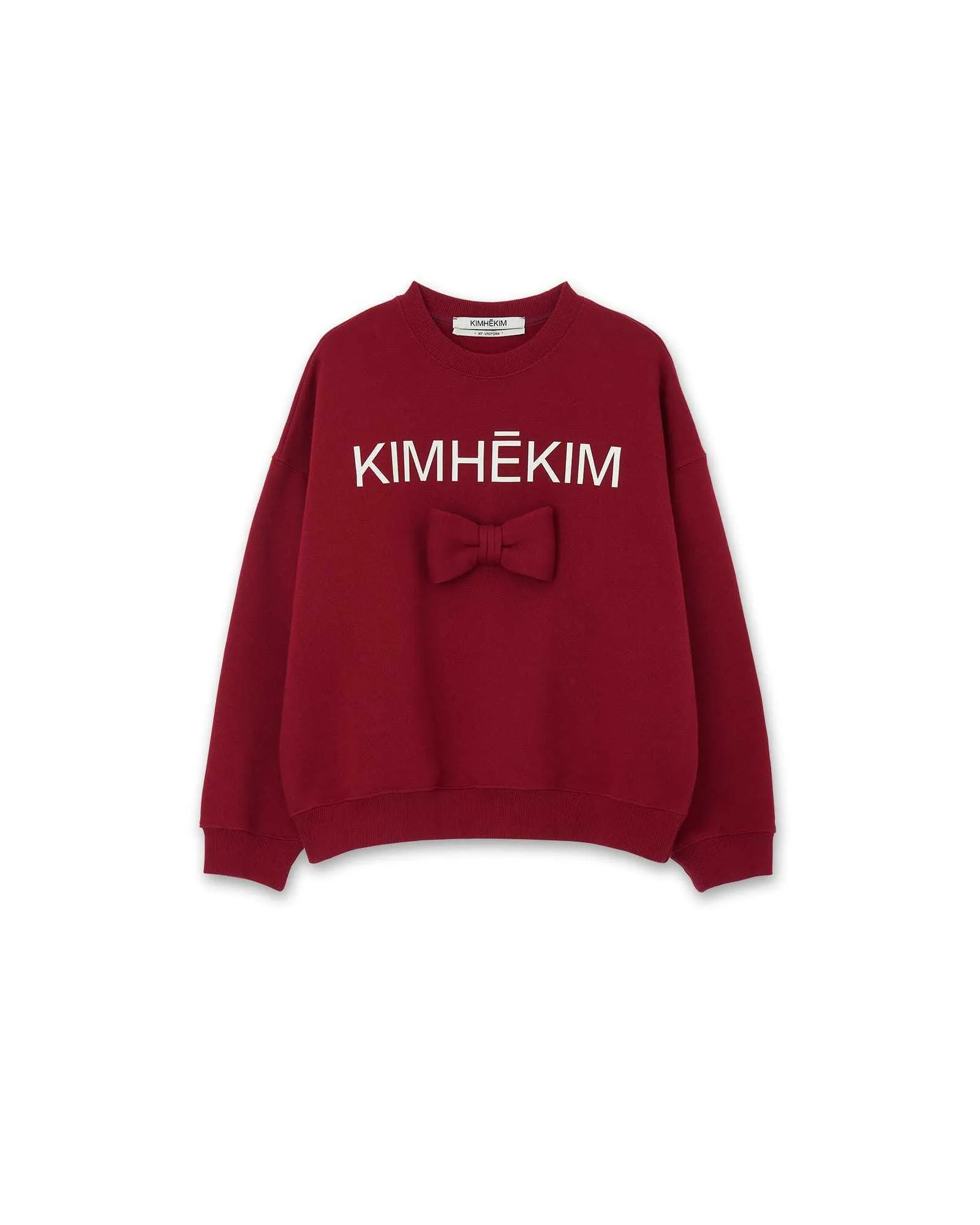 KIMHEKIM  |Crew Neck Long Sleeves Cotton Logo Hoodies & Sweatshirts