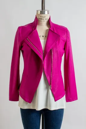 Liquid Leather™ Signature Jacket in Magenta