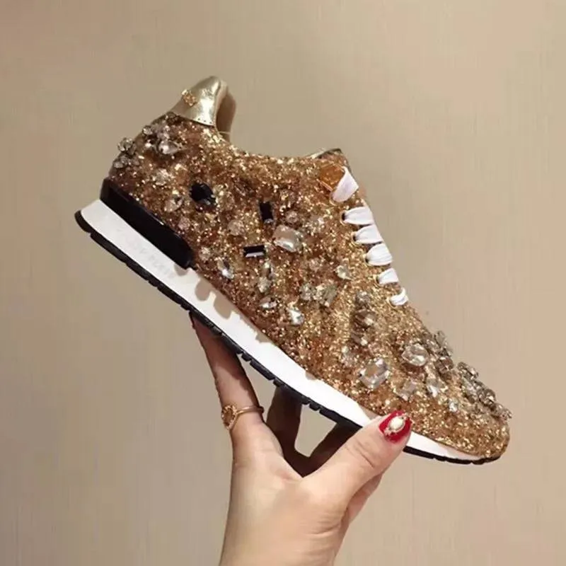 Luxury Glam Crystallized Sparkly Sneakers