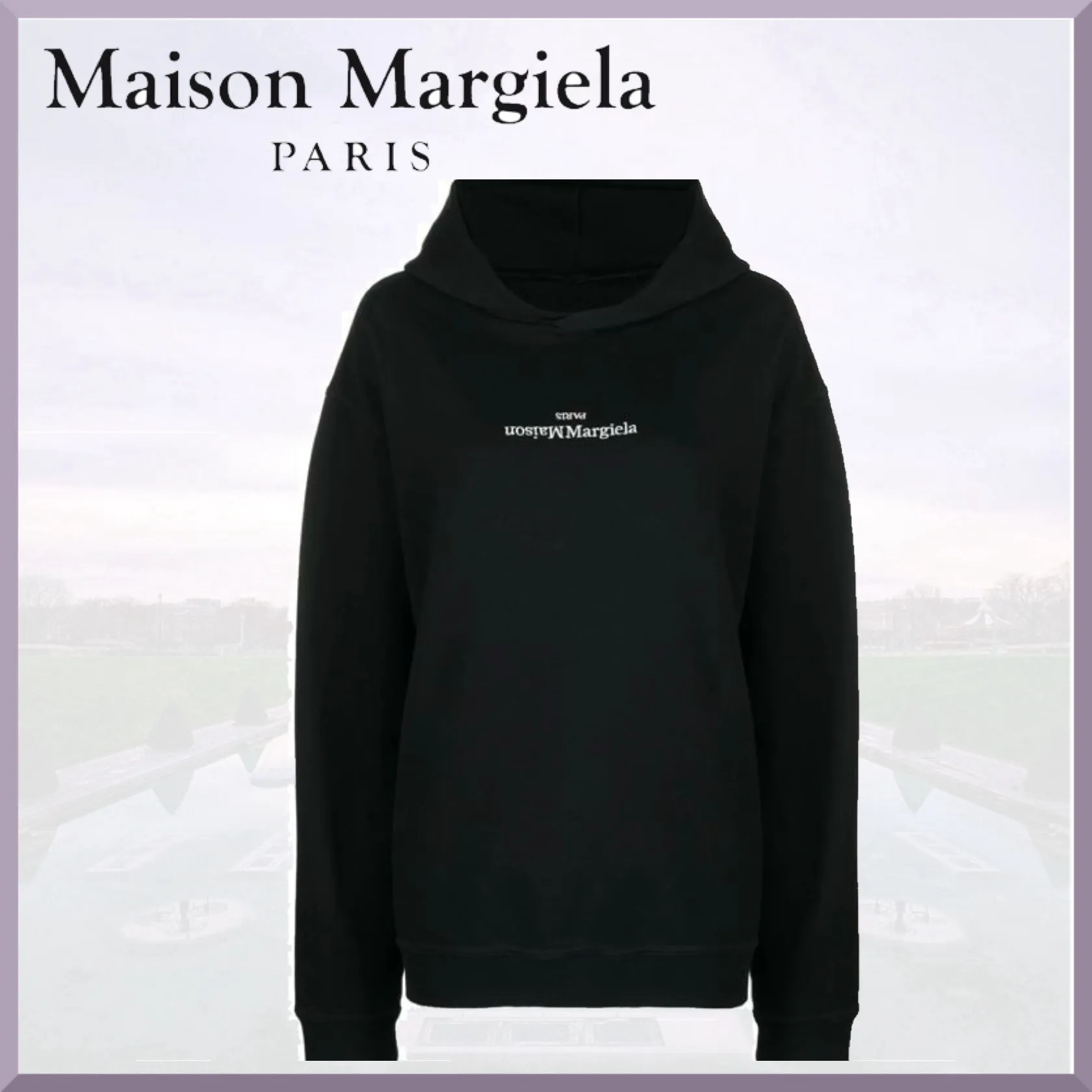 Maison Margiela  |Long Sleeves Plain Logo Designers Hoodies