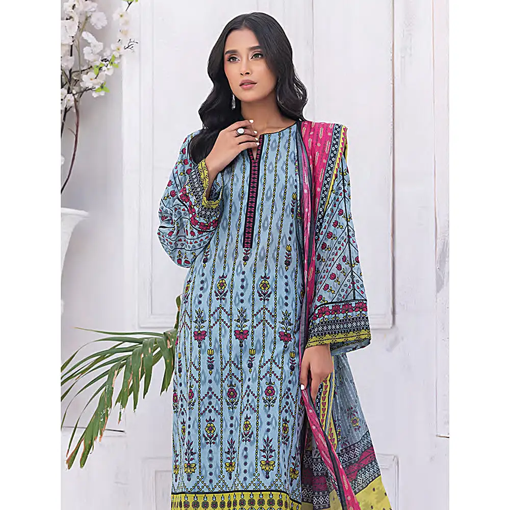 Mirha Printed Lawn Unstitched 3Pcs Suit - MP-0023