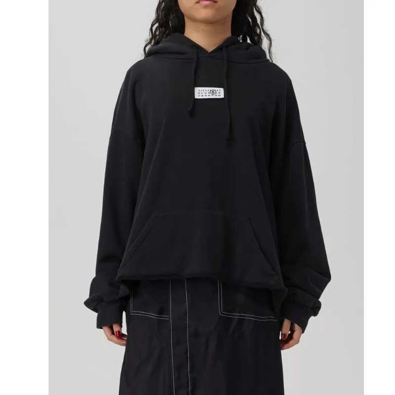 MM6 Maison Margiela  |Long Sleeves Cotton Logo Hoodies & Sweatshirts