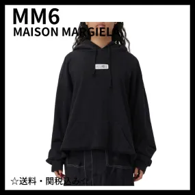 MM6 Maison Margiela  |Long Sleeves Cotton Logo Hoodies & Sweatshirts