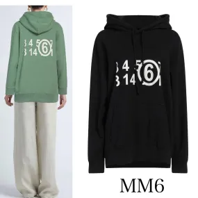 MM6 Maison Margiela  |Sweat Long Sleeves Cotton Logo Hoodies & Sweatshirts