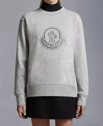 MONCLER  |Crew Neck Long Sleeves Cotton Logo FX Advantage / Exclusive