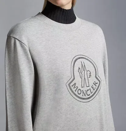 MONCLER  |Crew Neck Long Sleeves Cotton Logo FX Advantage / Exclusive