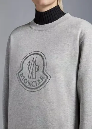 MONCLER  |Crew Neck Long Sleeves Cotton Logo FX Advantage / Exclusive