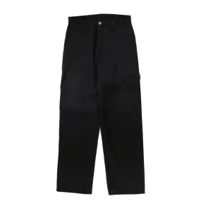 MONITALY DROP CROTCH PAINTER PANTS VANCLOTH SATEEN BLACK