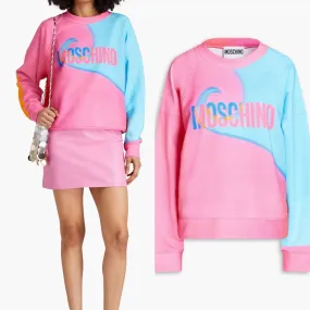 Moschino  |Long Sleeves Cotton Logo Hoodies & Sweatshirts