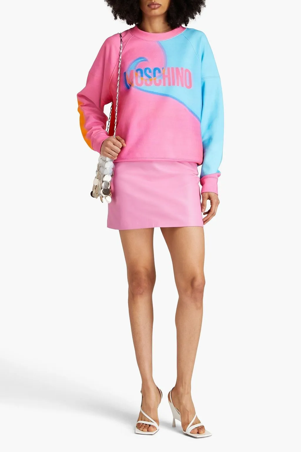 Moschino  |Long Sleeves Cotton Logo Hoodies & Sweatshirts