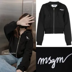 MSGM  |Street Style Logo Hoodies & Sweatshirts