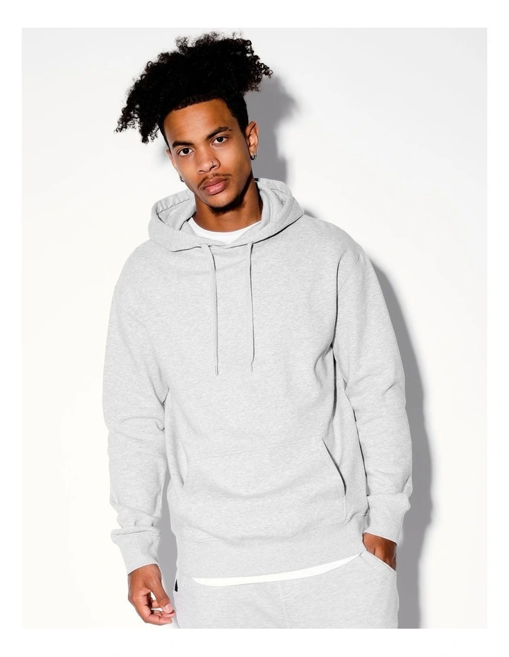 Nathan Pull Over Hoodie in Grey