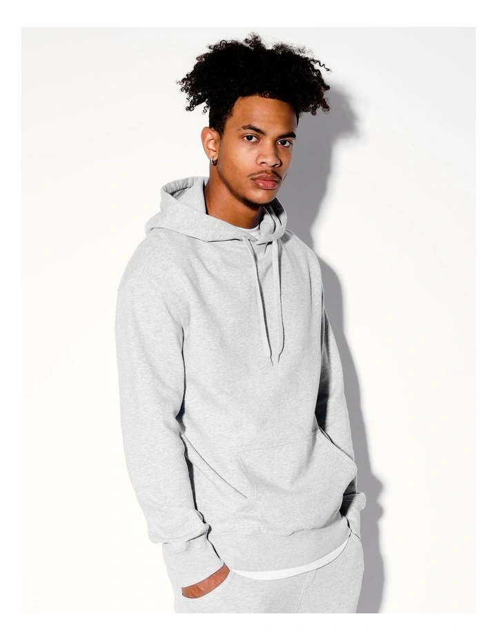 Nathan Pull Over Hoodie in Grey