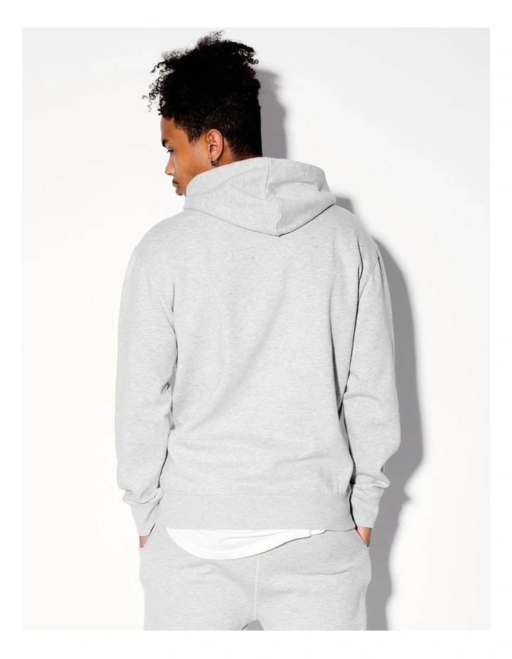 Nathan Pull Over Hoodie in Grey