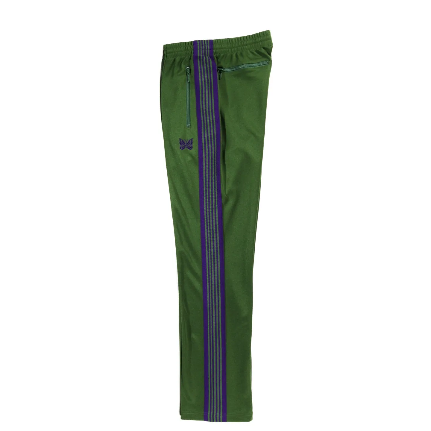 NEEDLES NARROW TRACK PANT POLY SMOOTH IVY GREEN