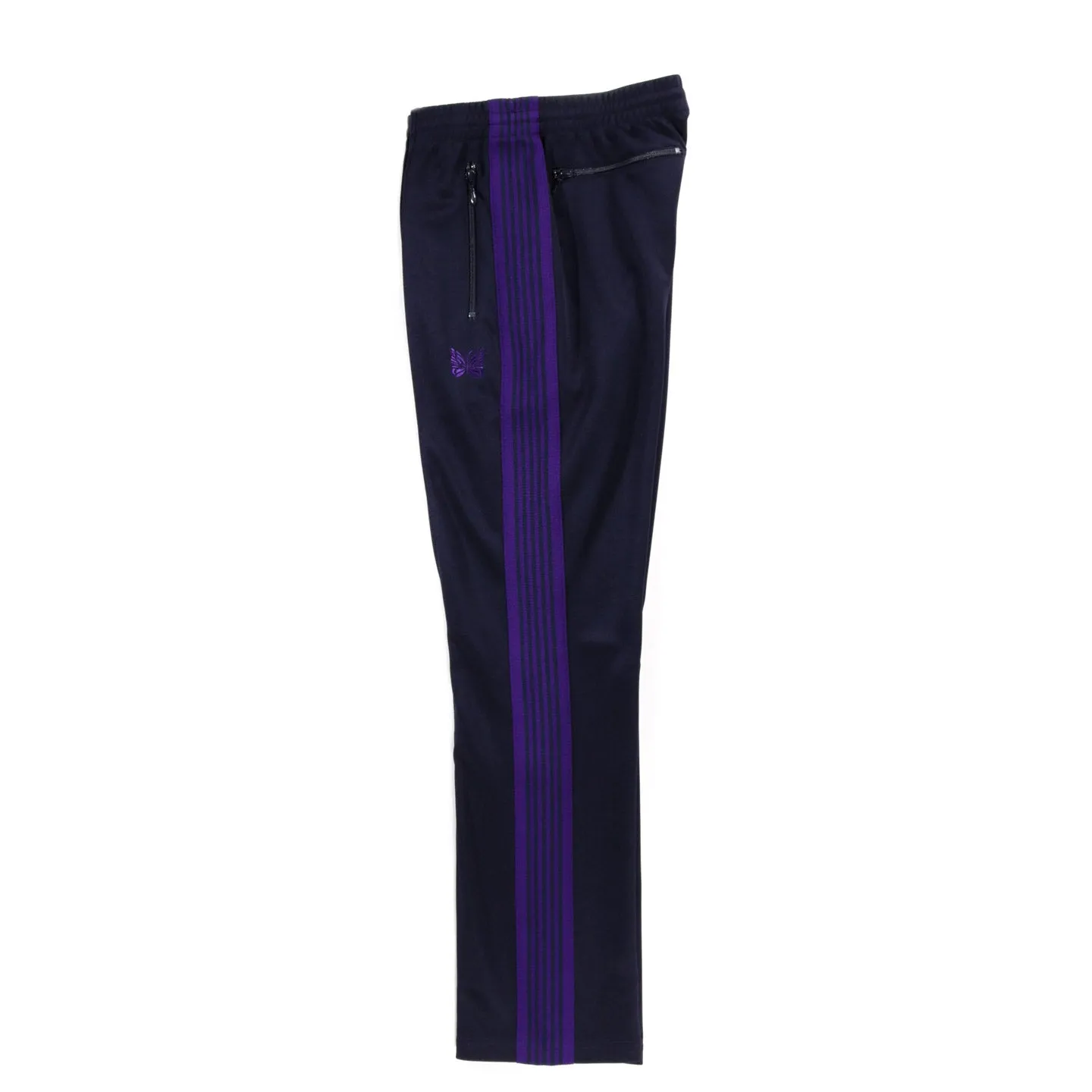 NEEDLES NARROW TRACK PANT POLY SMOOTH NAVY