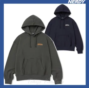 NERDY  |Unisex Street Style Logo Hoodies