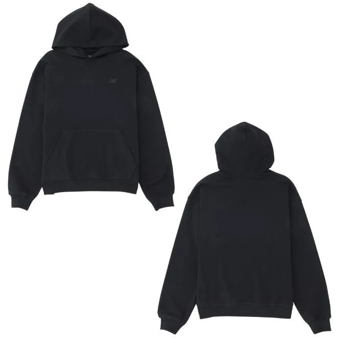 New Balance  |Long Sleeves Plain Cotton Logo Hoodies & Sweatshirts