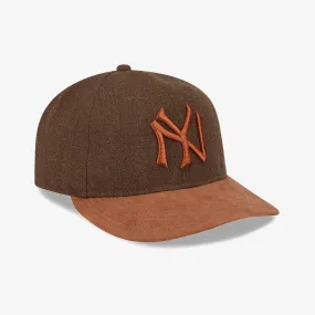 NEW YORK YANKEES MLB TWO TONE BROWN RETRO CROWN 9FIFTY STRAPBACK CAP 'BROWN'