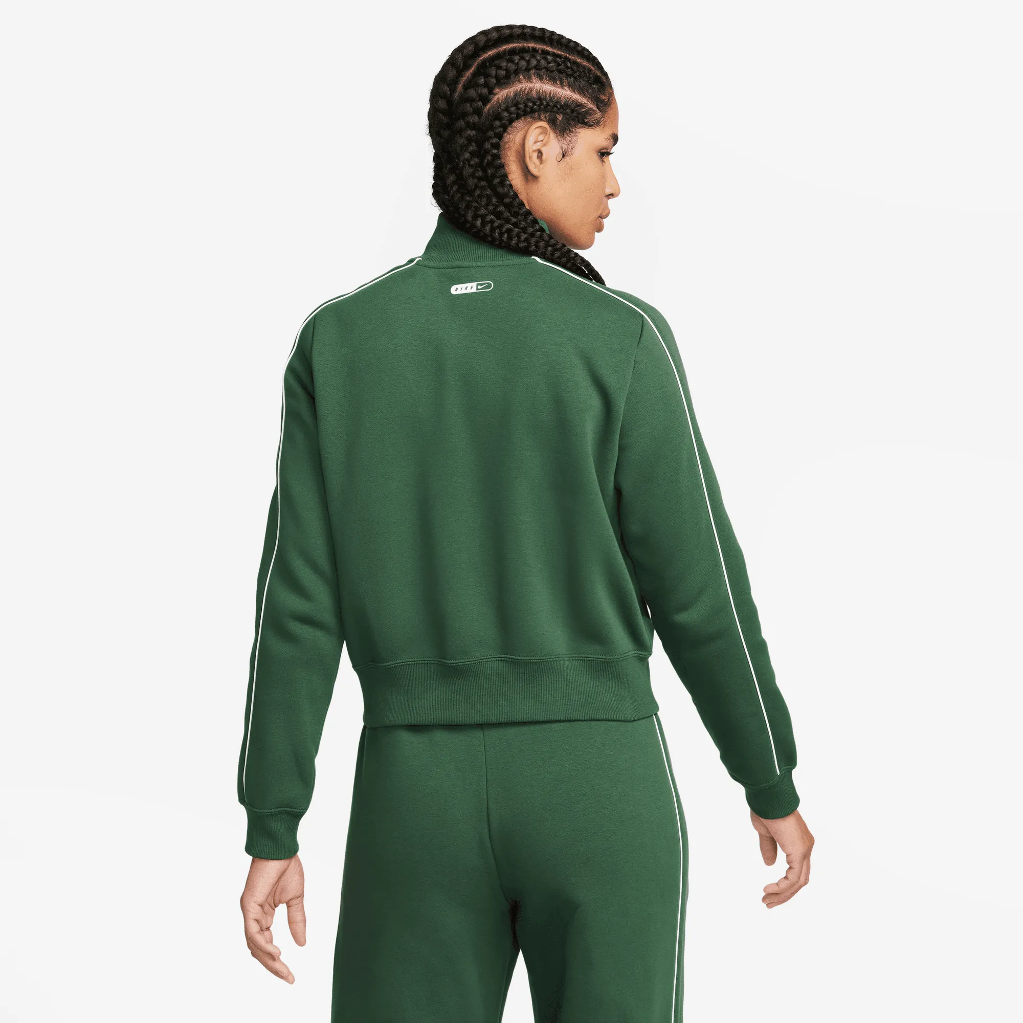 Nike Sportswear Women's Fir Green Fleece Track Top