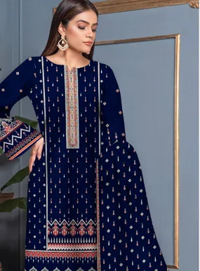 Noor Afroz Printed Shamray Unstitched 3 Piece Suit - NA23PS AH-08