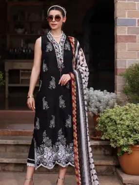 Noor by Saadia Asad Eid Luxe Embroidered Lawn Unstitched 3Pc Suit D-06