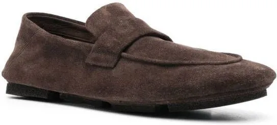 Officine Creative suede slip-on loafers Brown