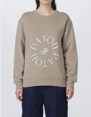 PATOU  |Long Sleeves Plain Medium Logo Hoodies & Sweatshirts