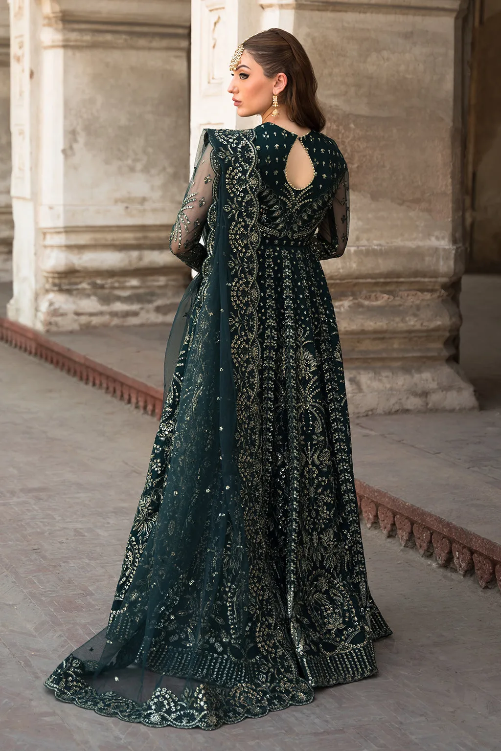 Pehli Nazar by Ayzel Embroidered Net Unstitched 3Pc Suit D-09 Farida