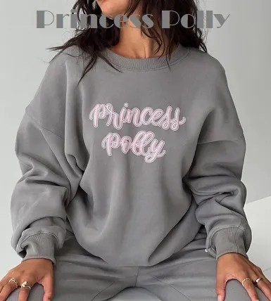 Princess Polly  |U-Neck Long Sleeves Hoodies & Sweatshirts