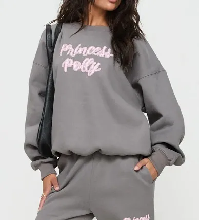 Princess Polly  |U-Neck Long Sleeves Hoodies & Sweatshirts