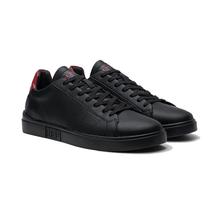 Replay Mens Polys Studio Shoes Black/Red