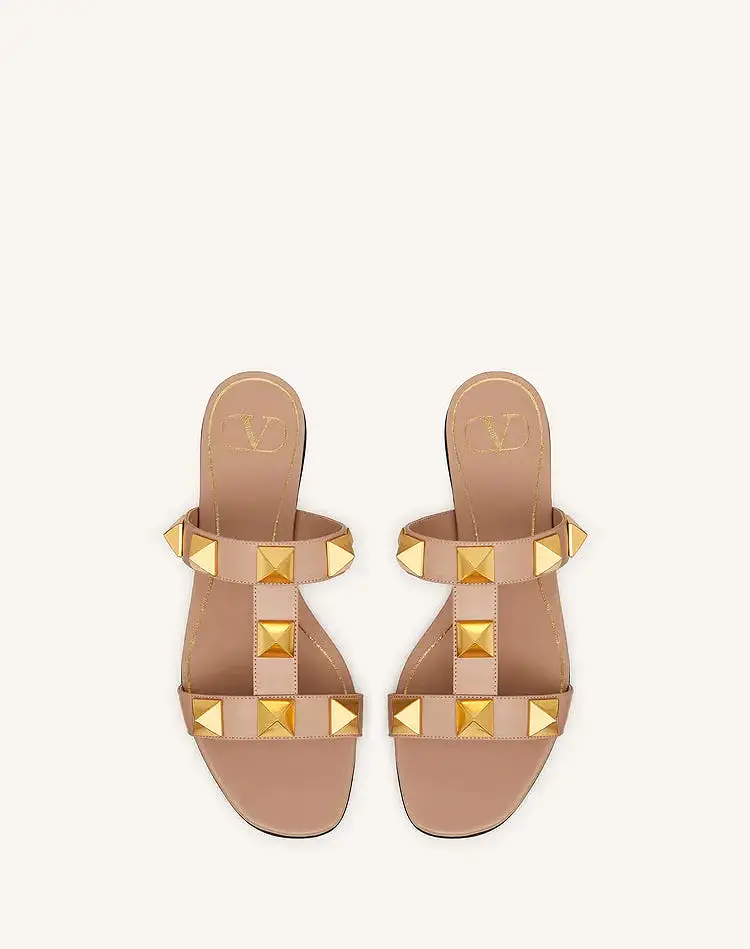 Roman 2 Strap Slide, Rose