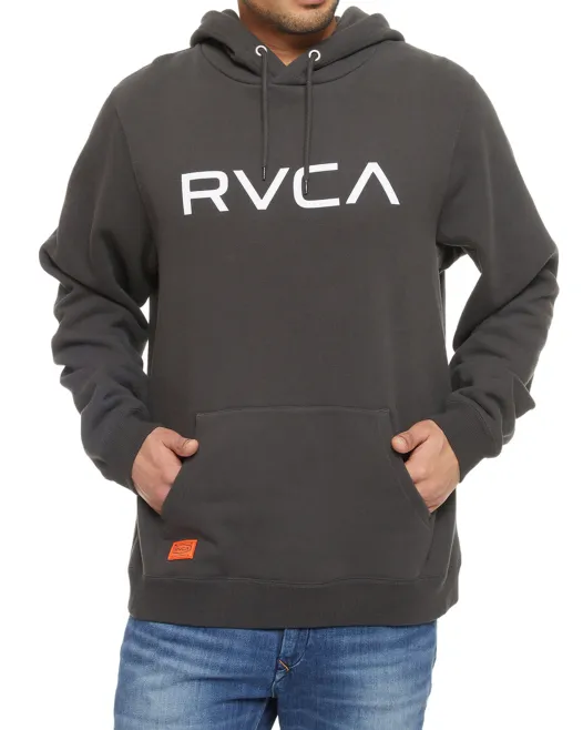 RVCA  |Long Sleeves Plain Logo Hoodies