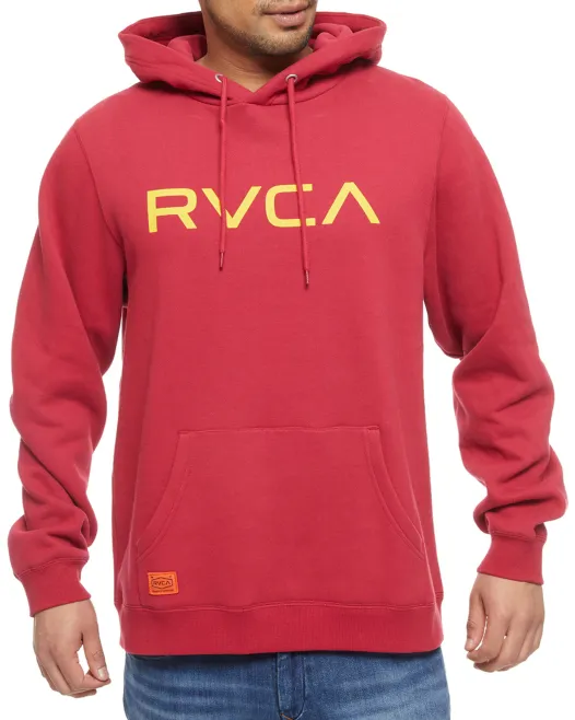 RVCA  |Long Sleeves Plain Logo Hoodies