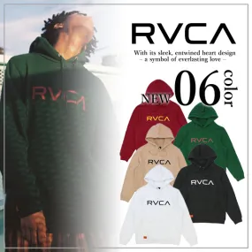 RVCA  |Long Sleeves Plain Logo Hoodies