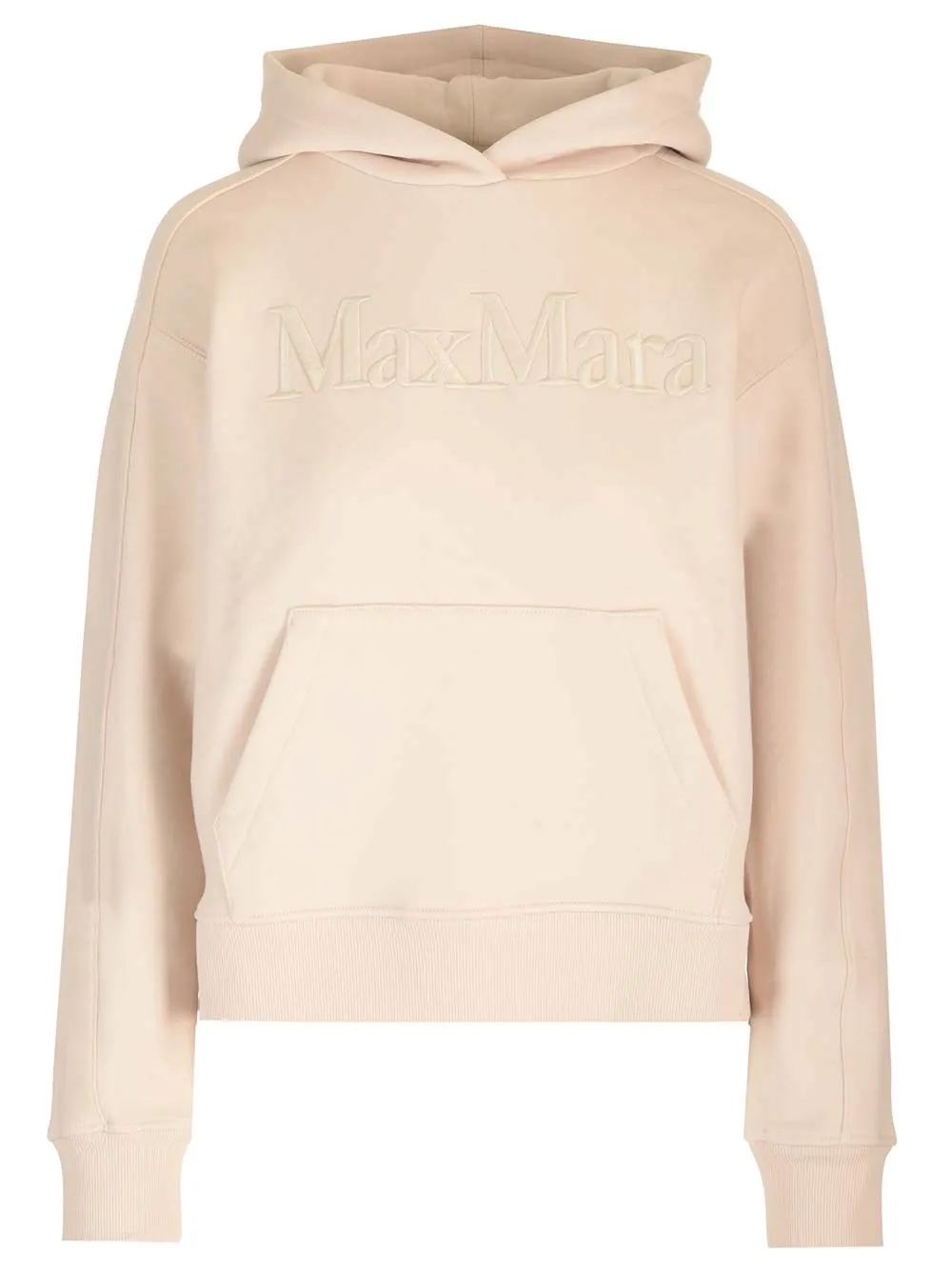 S Max Mara  |Long Sleeves Cotton Logo Hoodies & Sweatshirts