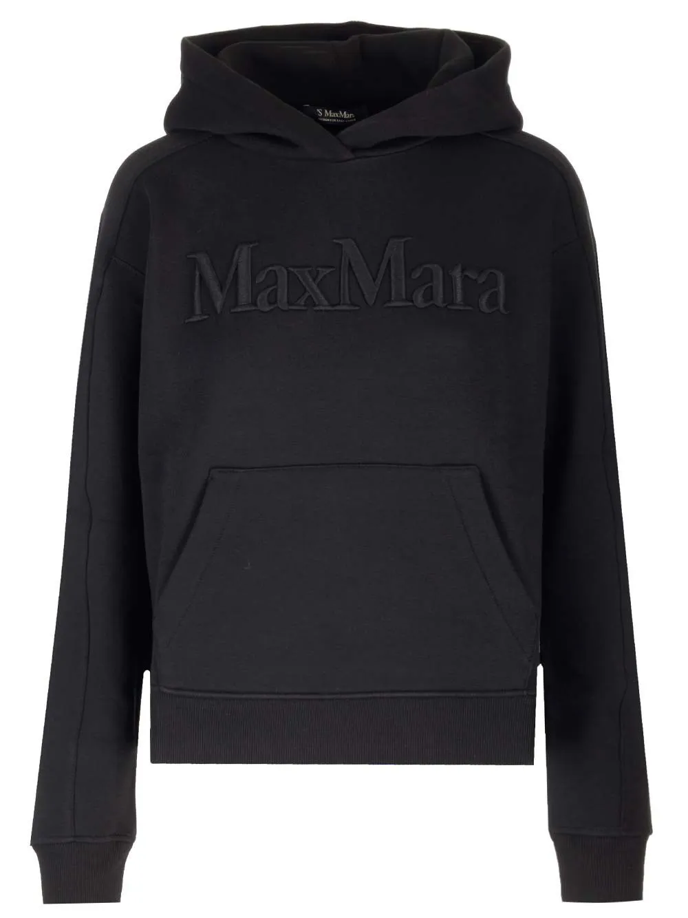 S Max Mara  |Long Sleeves Cotton Logo Hoodies & Sweatshirts