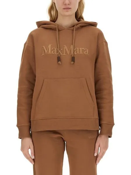 S Max Mara  |Long Sleeves Logo Hoodies & Sweatshirts