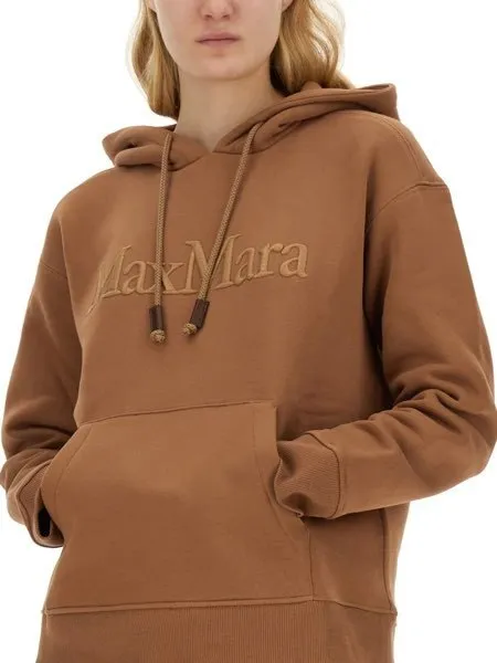 S Max Mara  |Long Sleeves Logo Hoodies & Sweatshirts