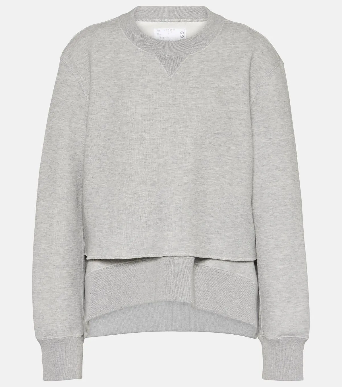 sacai  |Crew Neck Sweat Long Sleeves Plain Cotton