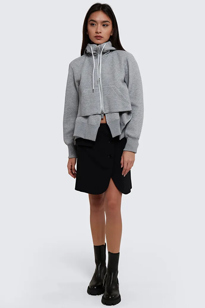 sacai  |Long Sleeves Plain Cotton Hoodies & Sweatshirts