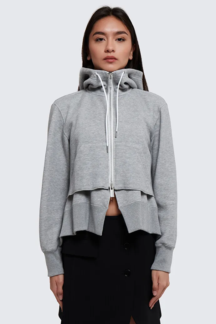 sacai  |Long Sleeves Plain Cotton Hoodies & Sweatshirts